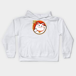 Lucky Cat Symbol Kids Hoodie